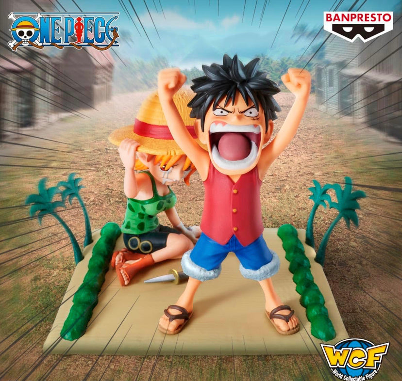 Banpresto Anime One Piece - Monkey D. Luffy & Nami Figure - (7cm)