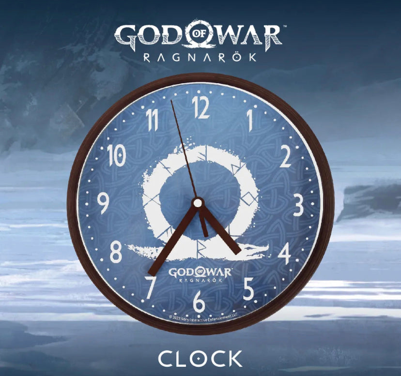 Official God of War Ragnarok Wall Clock (19x19x3.5cm)