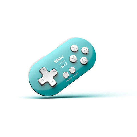 8BitDo Zero 2 Bluetooth Gamepad for Switch/Switch OLED, PC, macOS, Android, Steam Deck & Raspberry - Turquoise Edition