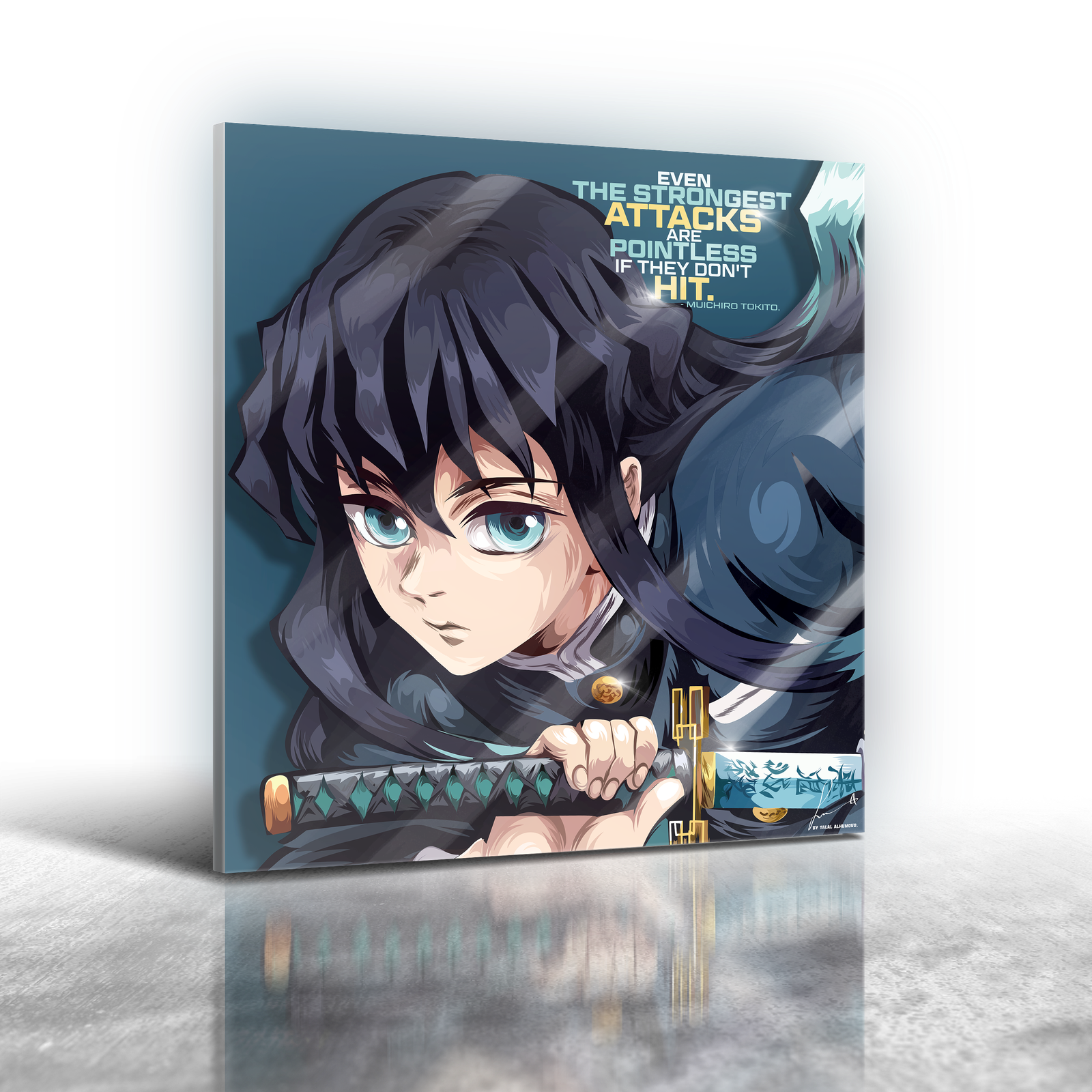 Anime Demon Slayer - Muichiro Tokito Frameless Art Painting (30*30 cm)