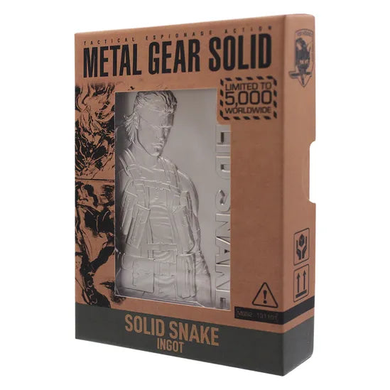 Official Metal Gear Solid Snake Limited Edition Metal Ingot