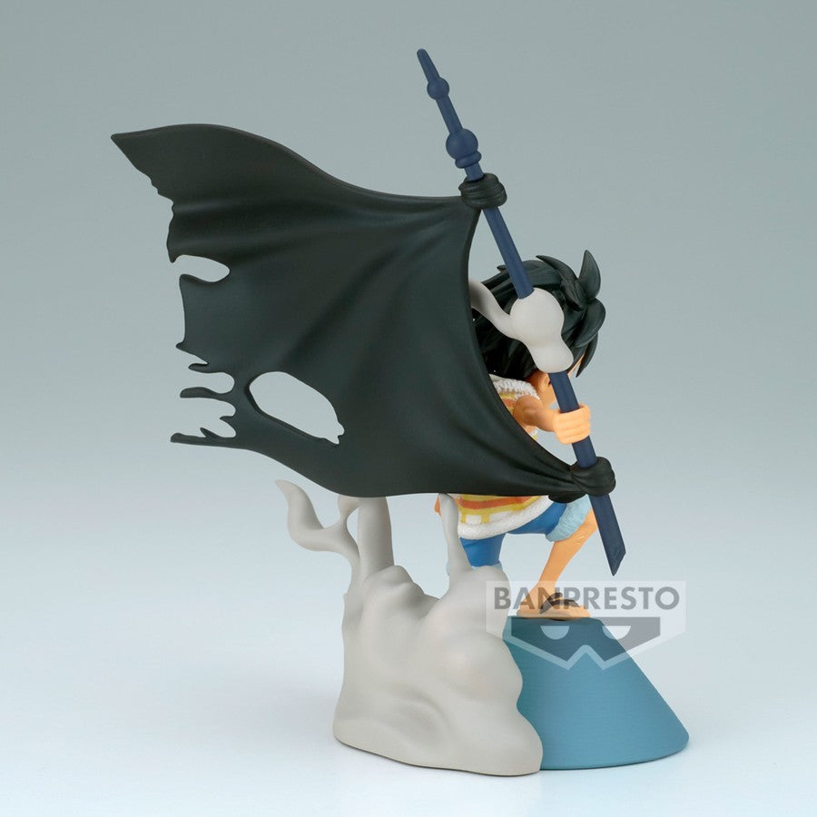 Banpresto Anime One Piece World Collectable Log Stories Monkey D Luffy Figure - (9cm)