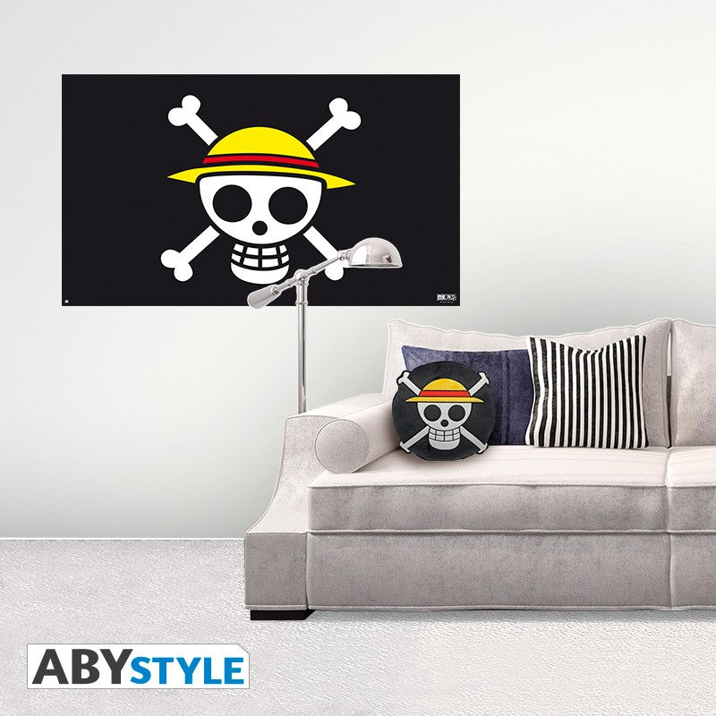 Official Anime One Piece Skull Cushion (32x8x32cm)
