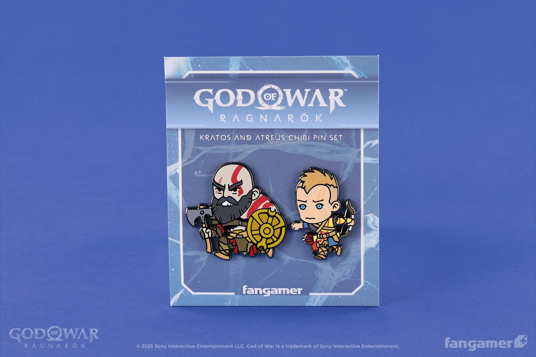 Official God of War Kratos and Atreus Chibi Pin Set
