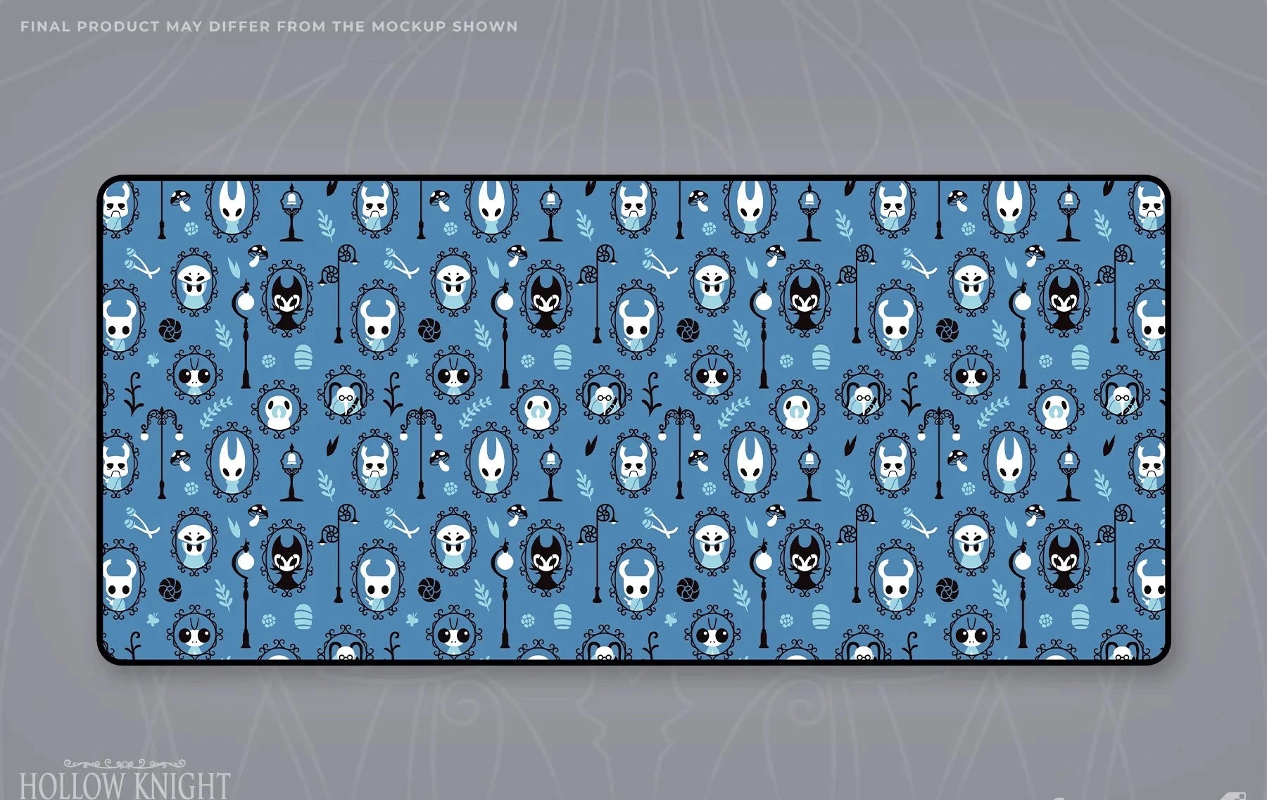 Official Hollow Knight Portraits of Hallownest Desk Mat (88x40cm)