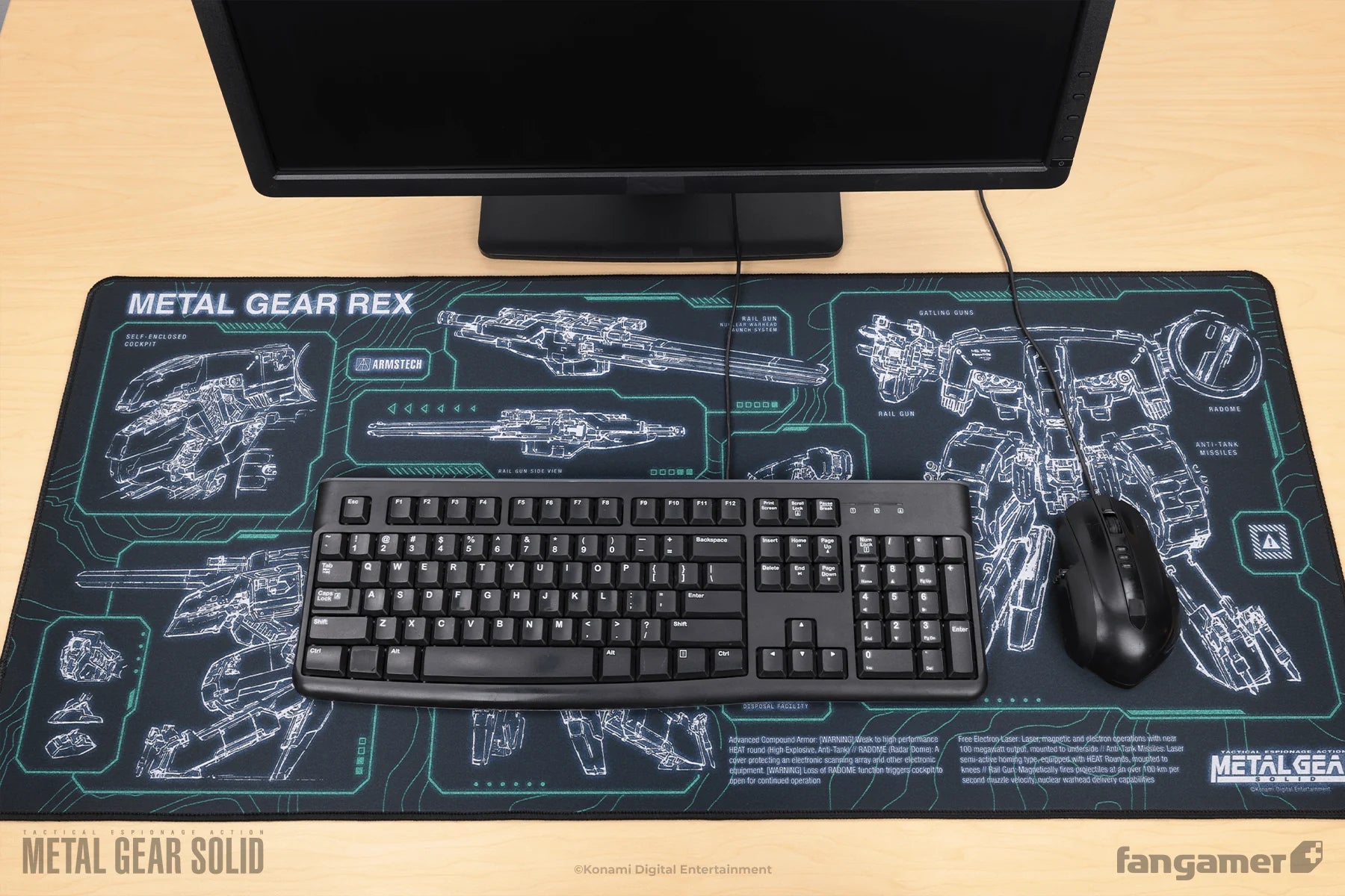 Official Metal Gear Solid Mechanized Desk Mat XL