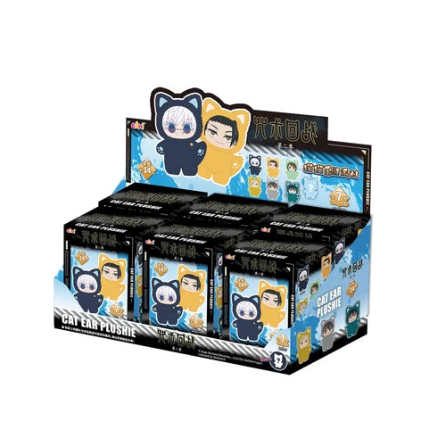 Anime Jujutsu Kaisen Cat Ear Plushie Series Plush Dolls, Blind Box (1pcs)