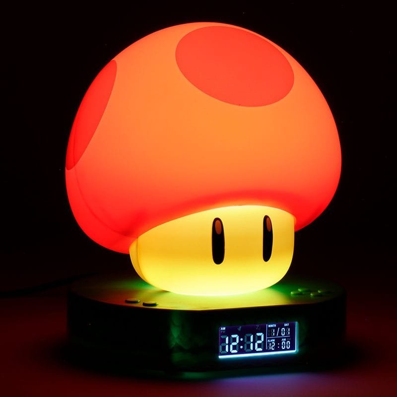 Super Mario Alarm Clock Super Mushroom Light