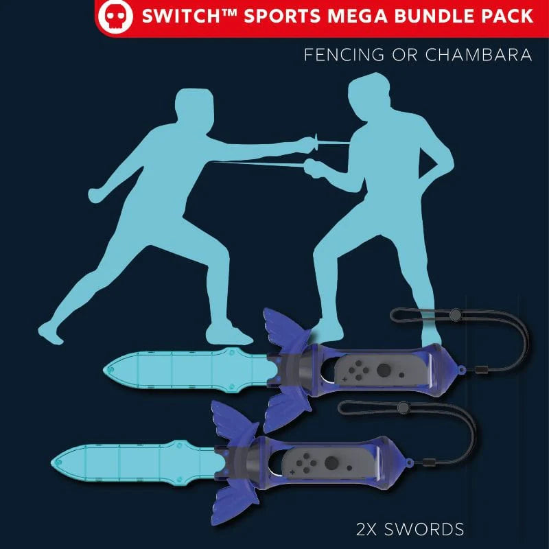 Nintendo Switch Sports Accessories Mega Bundle Pack (10Pcs)