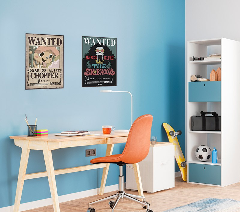 Official Anime One Piece Brook and Chopper Poster 2pcs (52 x 35cm)