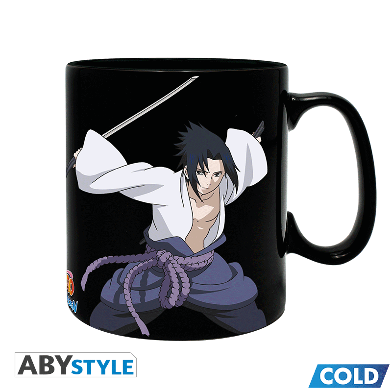 Official Anime Naruto Shippuden Sasuke Heat Magic Mug (460ml)