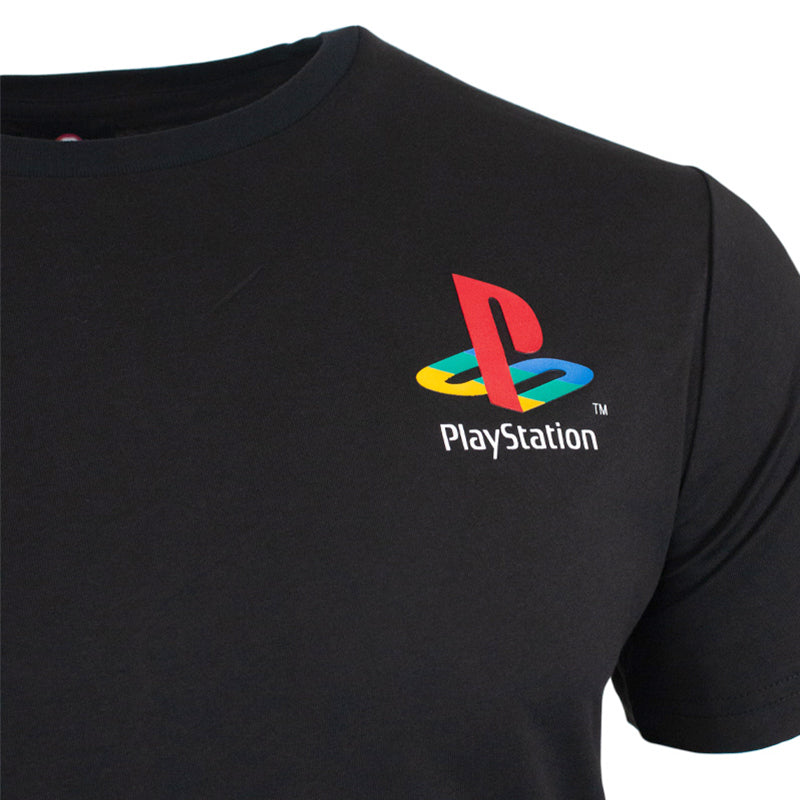 Striped T-Shirt inspired by PlayStation Original Logo