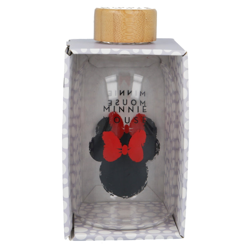 Official Disney Minnie Glass Bottle (620ml)