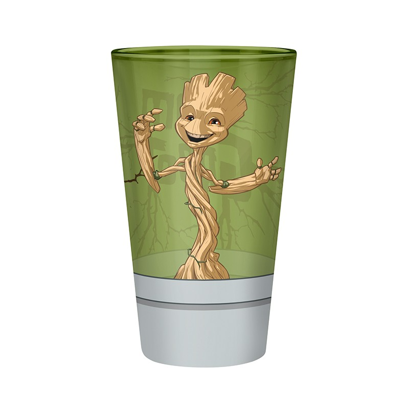 Official Marvel Groot Large Glass (400ml)