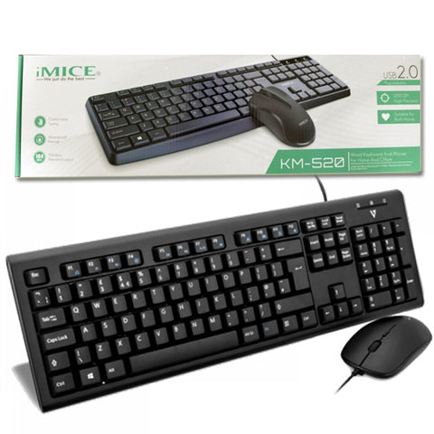 IMICE KM-520 High Performance USB Wired Keyboard & Mouse