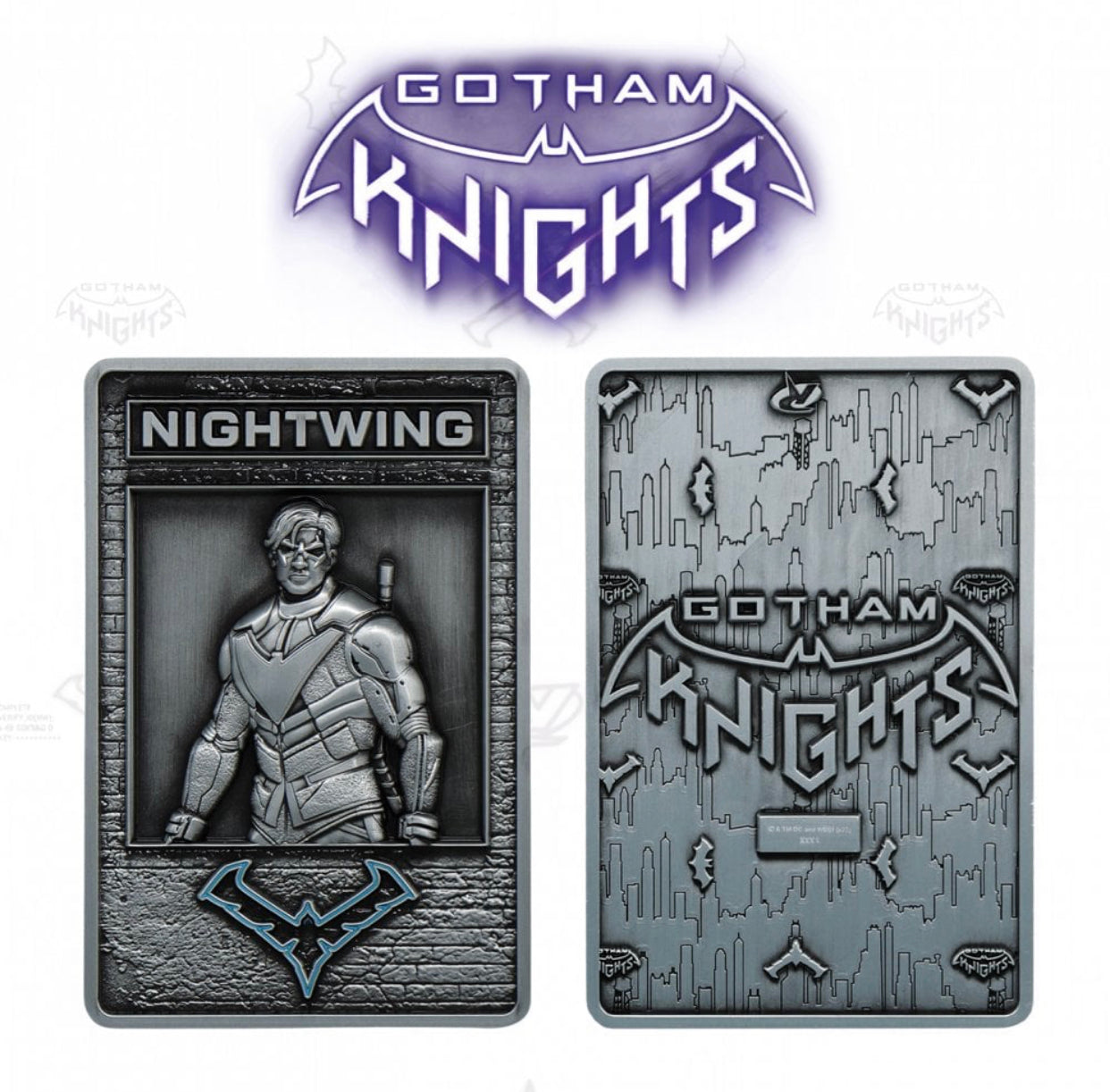 DC Comics Gotham Knights Nightwing Limited Edition Metal Card (10cm)