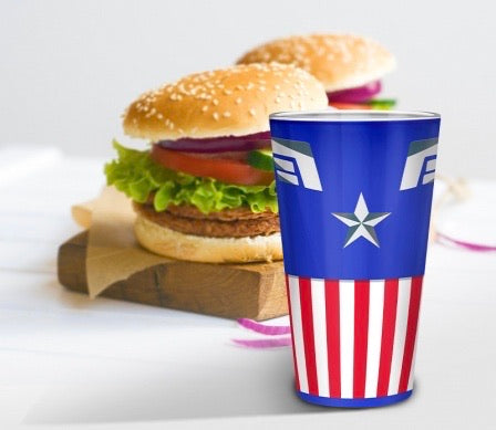 Official Marvel Captain America Large Glass 400 ml