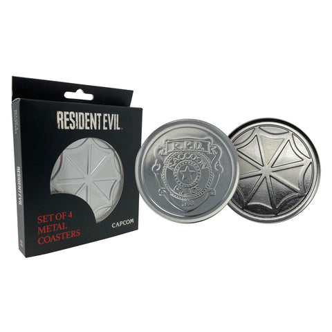 Official Resident Evil Set Of 4 Metal Coasters