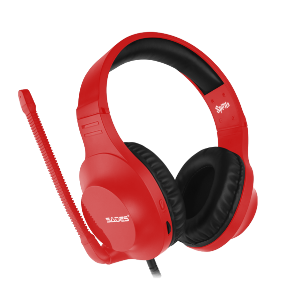 Sades Spirits Gaming Headset Red