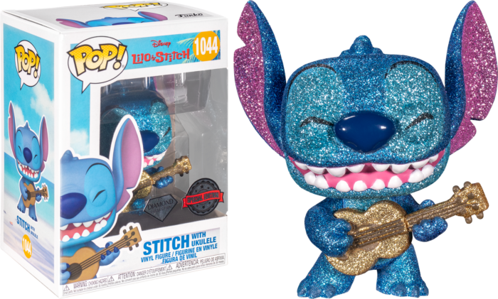 Funko Pop Disney Lilo & Stitch , Stitch With Ukulele (Special Edition) (Diamond)