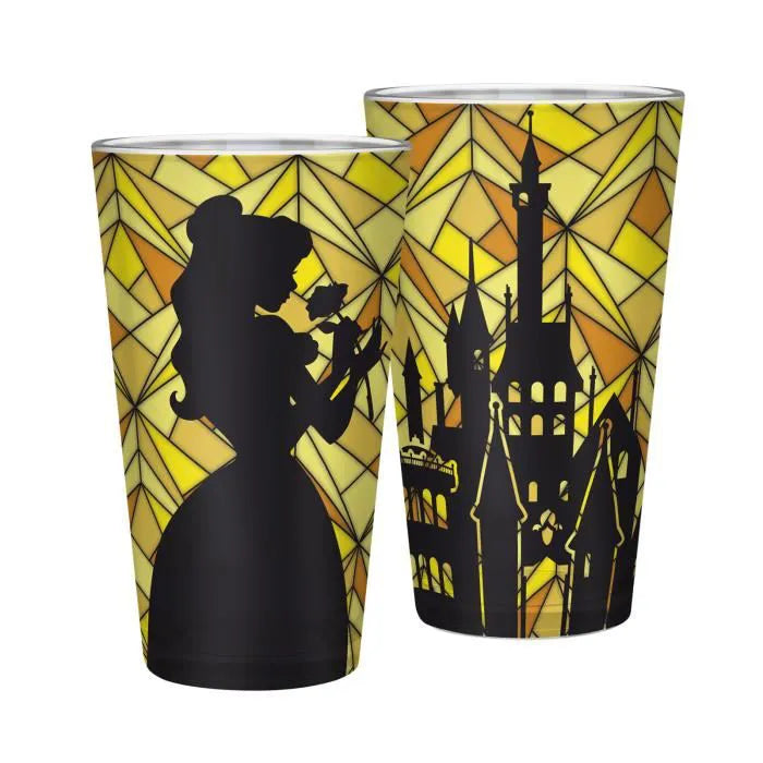 Official Disney Beauty & The Beast Large Glass (400ml)