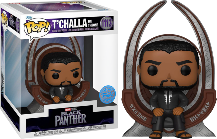 Funko Pop Marvel Black Panther T’challa On Throne (Special Edition)