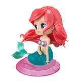 Disney Characters The Little Mermaid Ariel Glitter Line Q-Posket Figure (14cm)