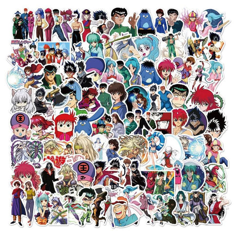 100 Pieces Anime Yu Yu Hakusho Stickers