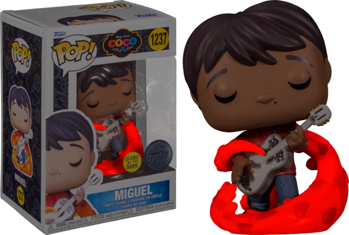 Funko Pop! Disney Coco - Miguel with Guitar Miguel (Special Edition , Glows In The Dark)