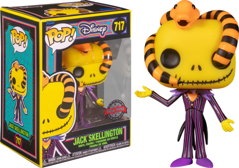 Funko Pop Disney The Nightmare Before Christmas - Jack Skellington With Snake (Special Edition , Black light)