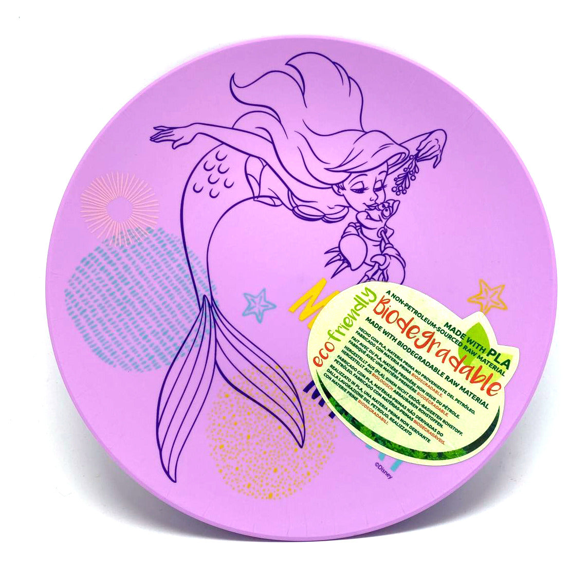Official Disney The Little Mermaid Kids Plastic Plate (K&B)