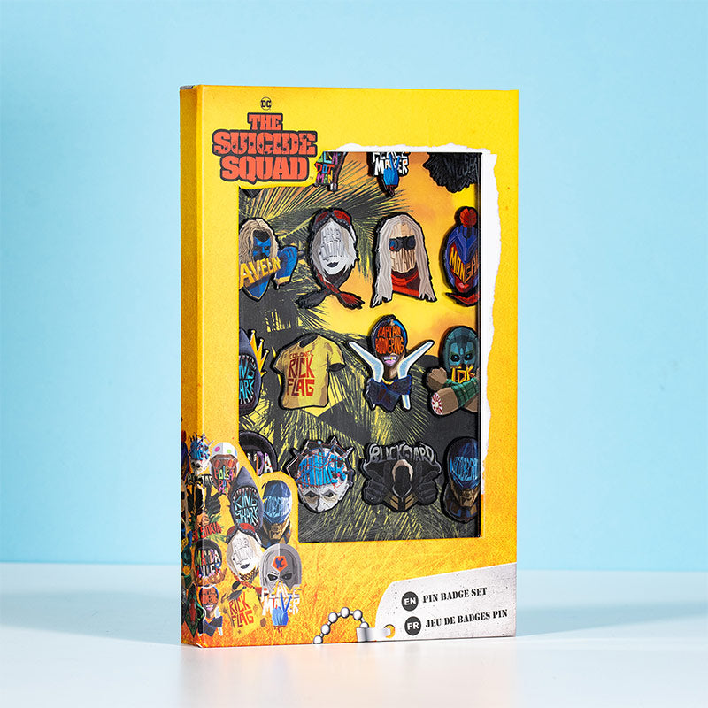 Official DC Comics Suicide Squad Pins (18 Pcs)