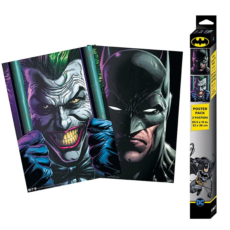 Official DC Comics Batman and Joker Poster 2pcs (52 x 38cm)