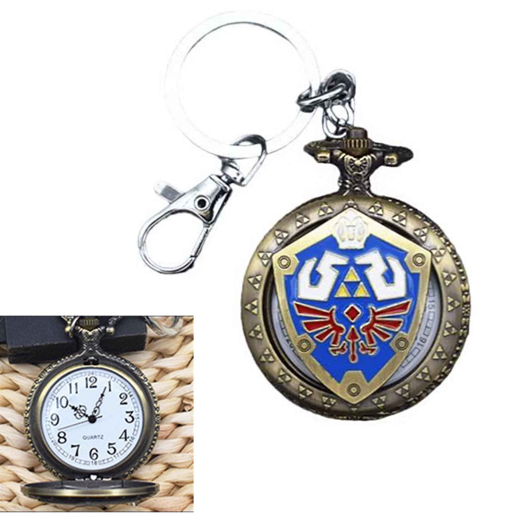 Zelda Shield Pocket Watch Keychain