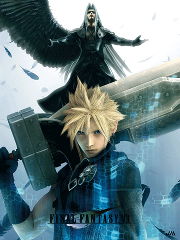 Final Fantasy VII 3D Poster (size: 40*30) + Frame