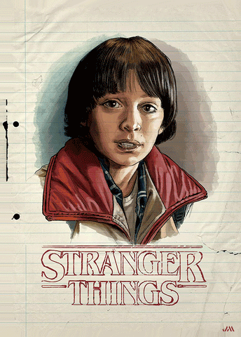 Stranger Things 3D Poster (size: 70*50) + Frame