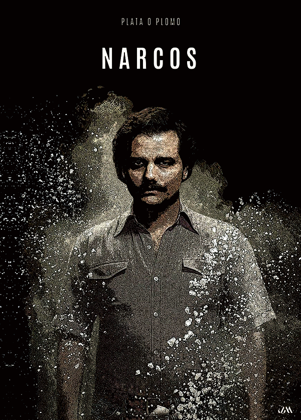 [JSM] Pablo Escobar Narcos 3D Poster (size: 70*50) + Frame