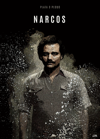 Pablo Escobar Narcos 3D Poster (size: 70*50) + Frame