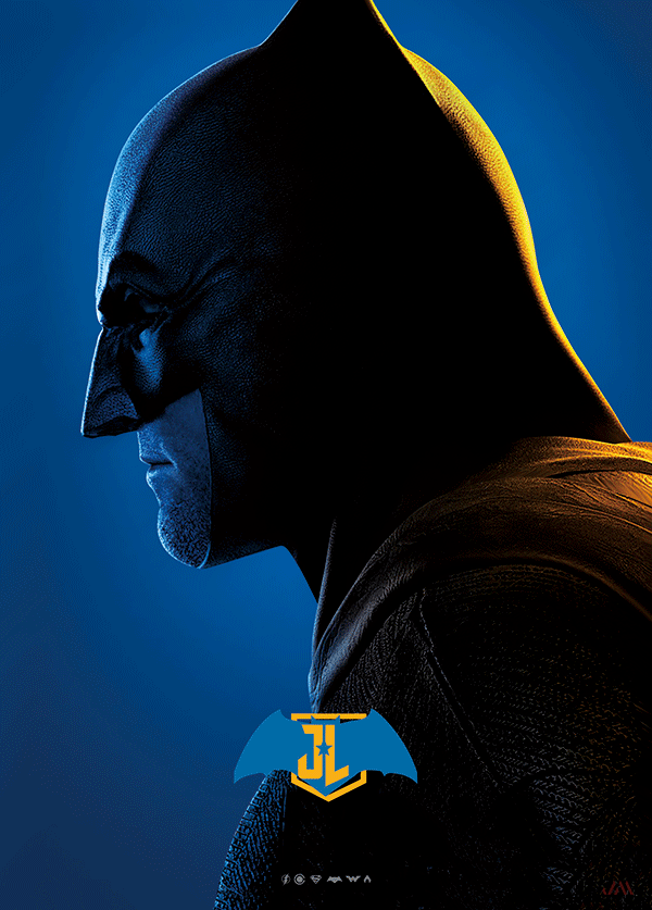 [JSM] DC Comics Heros 3D Poster (size: 70*50) + Frame