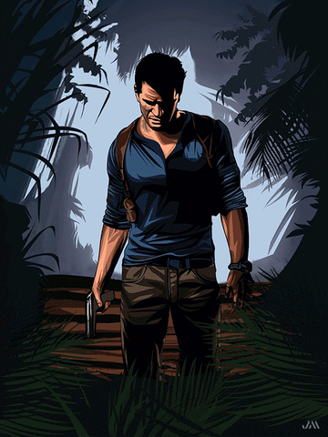 Uncharted 3D Poster (size: 40*30) + Frame