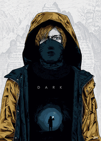 Dark 3D Poster (size: 70*50) + Frame