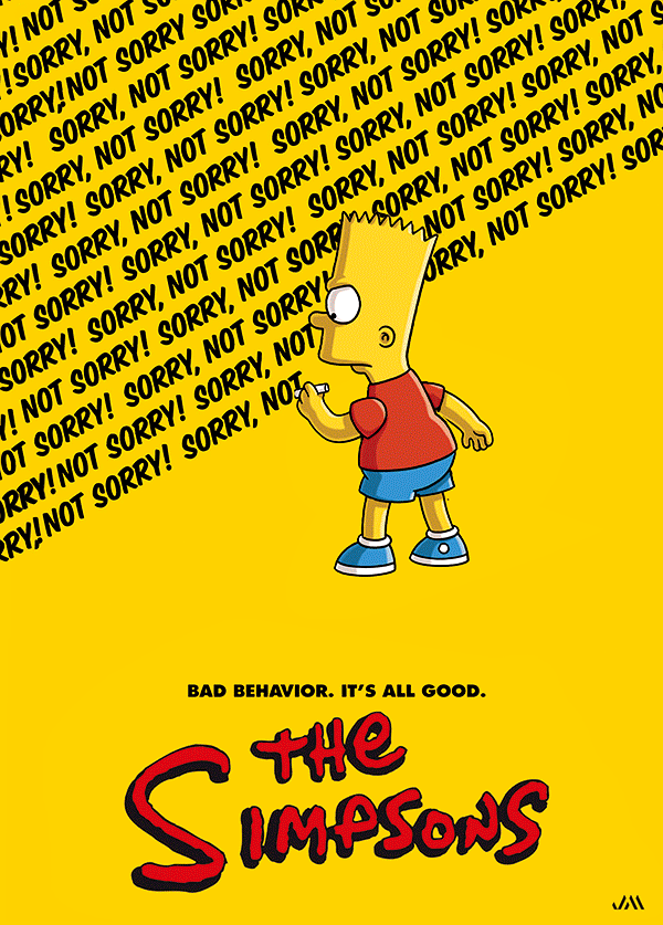 [JSM] The Simpsons 3D Poster (size: 70*50) + Frame