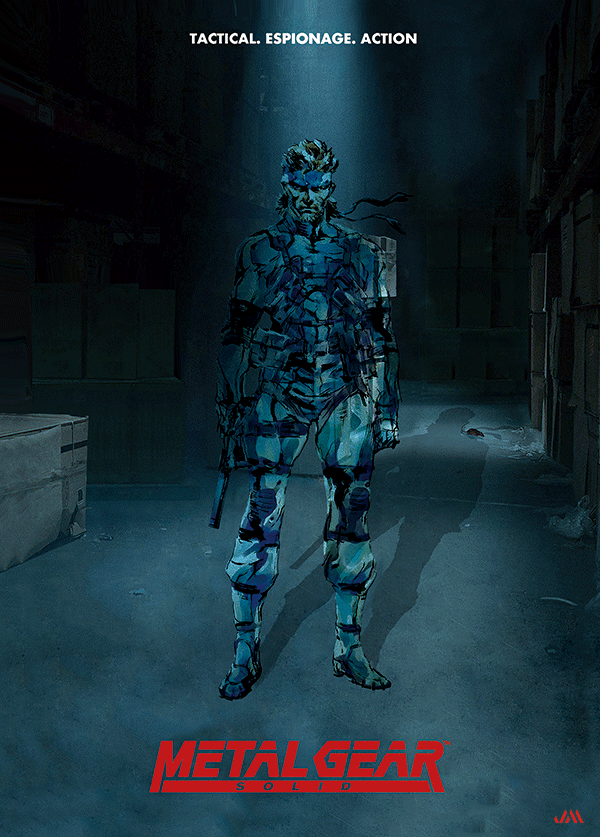 [JSM] Metal Gear Solid 3D Poster (size: 70*50) + Frame