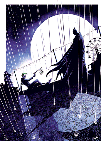 DC Comics Batman Vs Joker 3D Poster (size: 70*50) + Frame
