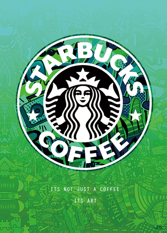 Starbucks Coffee 3D Poster (size: 70*50) + Frame