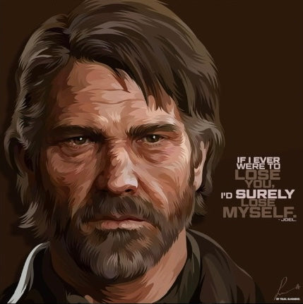 The Last Of Us Joel Frameless Art Painting (30*30 cm)
