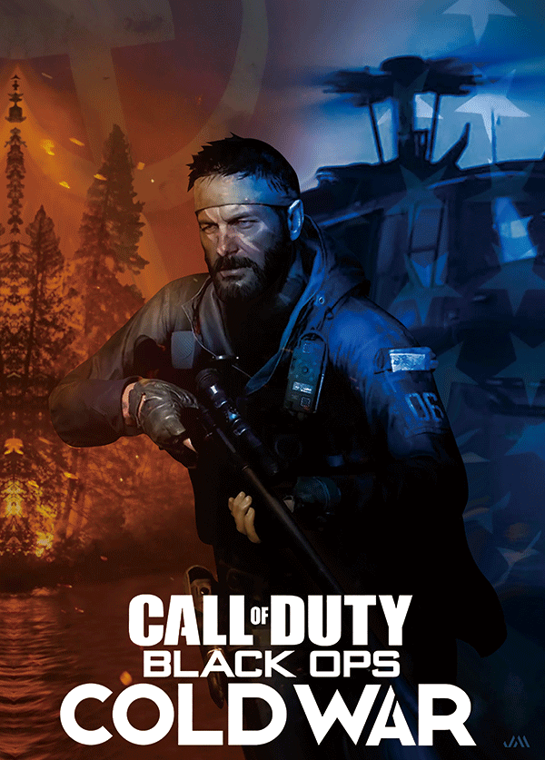 [JSM] Call of Duty 3D Poster (size: 70*50) + Frame