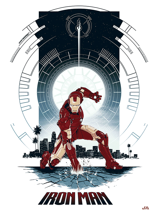 [JSM] Marvel Iron Man 3D Poster (size: 70*50) + Frame