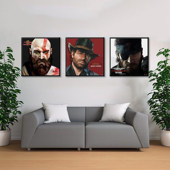 The Last Of Us Joel Frameless Art Painting (30*30 cm)