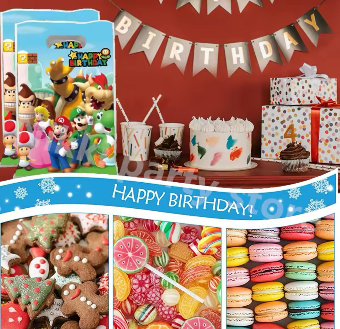 Super Mario Party / Happy Birthday Bag
